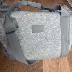 Dagne Dover Light Gray Duffel Bag